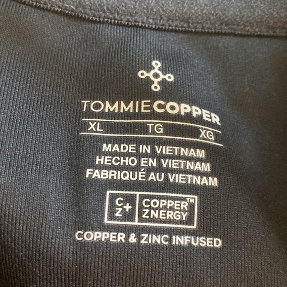 Tommie Copper Full Back Support Zipper Front Shirt | Men's Short Sleeve Size XL - Picture 8 of 9